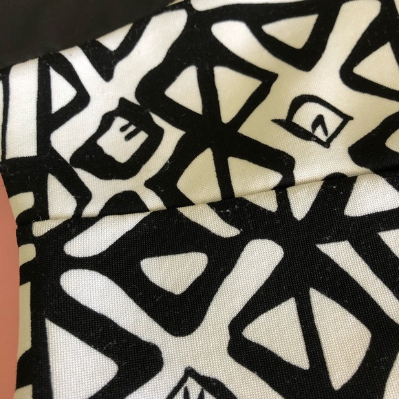 Tic Toc Black white geometric dance performance bodysuit M - Picture 4 of 4